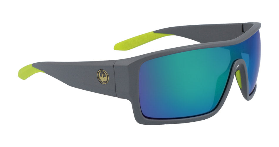 FLASH - Matte Grey with Lumalens Green Ionized Lens