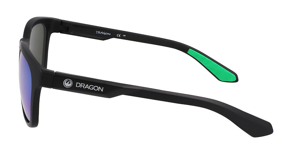 DUNE - Matte Black H2O with Polarized Lumalens Green Ionized Lens