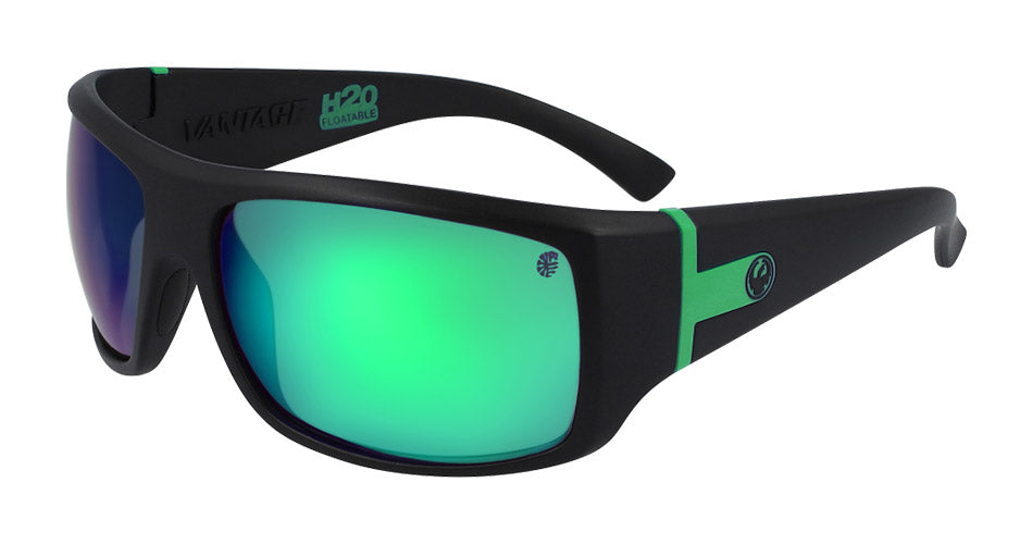 VANTAGE - Matte Black H2O with Polarized Lumalens Green Ionized Lens - OLD ITALY SKU