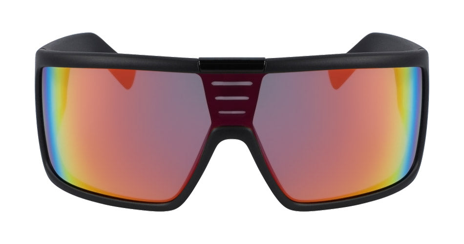 DOMO - Matte Black with Lumalens Red Ionized Lens