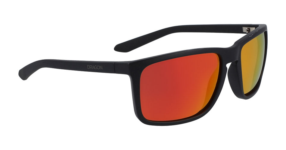 MELEE XL - Matte Black with Orange Ionized Lens