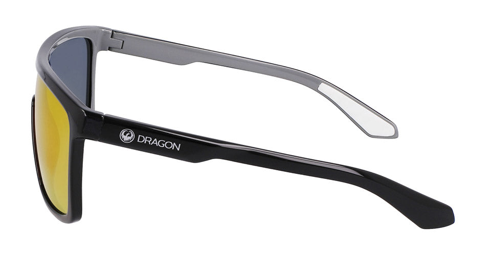 MOMENTUM - Shiny Black/Grey with Polarized Lumalens Red Ionized Lens