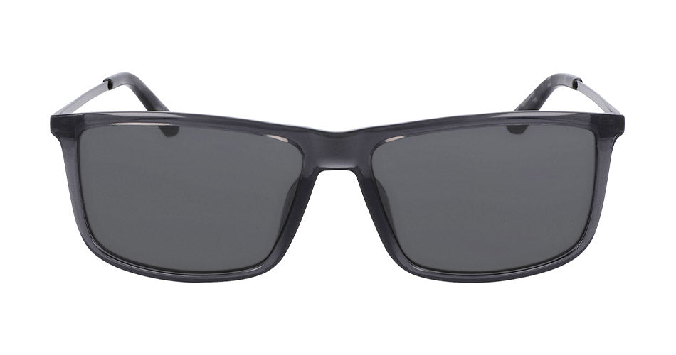 DAMIEN - Shiny Grey Crystal Black Tortoise with Lumalens Smoke Lens