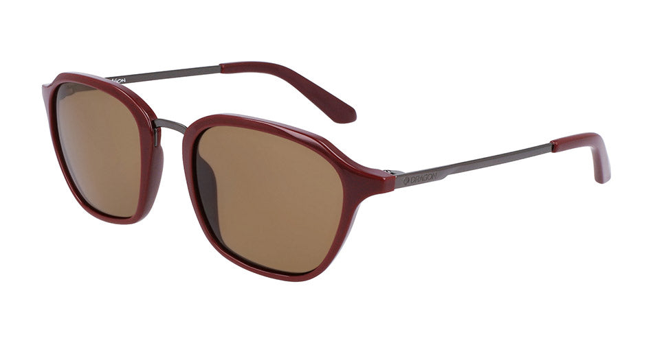 FALLON - Shiny Oxblood with Lumalens Brown Lens