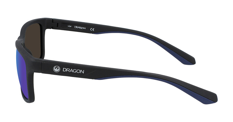 BLAISE - Matte Black with Lumalens Blue Ionized Lens