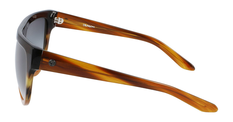 DUSK - Dark Brown Horn Gradient with Lumalens Smoke Gradient Lens