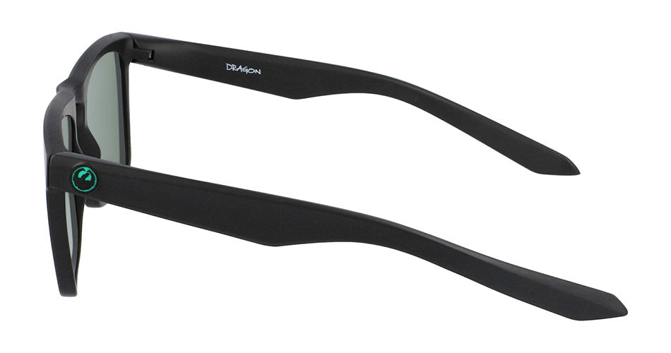 DRAC - Matte Black H2O with Polarized Lumalens Green Ionized Lens - OLD ITALY SKU