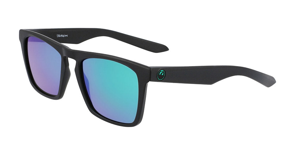 DRAC - Matte Black H2O with Polarized Lumalens Green Ionized Lens - OLD ITALY SKU