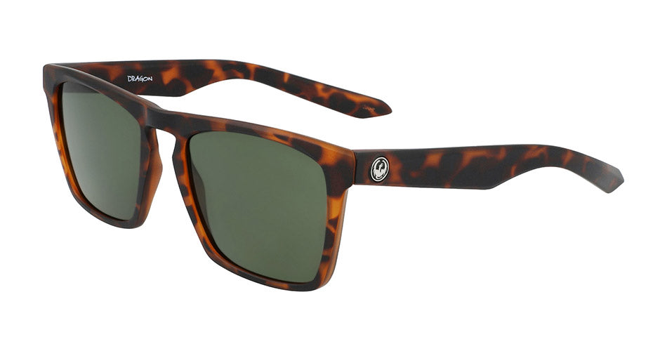 DRAC - Matte Tortoise with Lumalens G15 Green Lens - OLD ITALY SKU