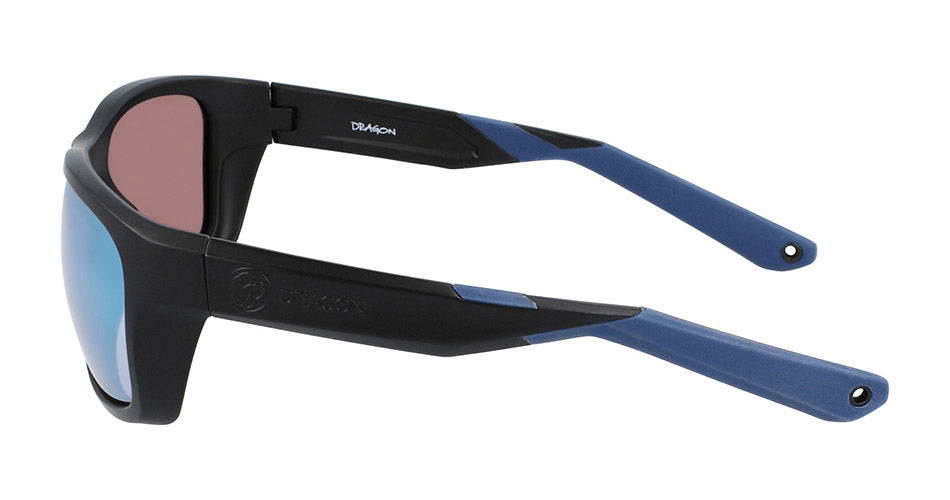 SHORE X - Matte Black H2O with Polarized Lumalens Super Blue Ionized Lens