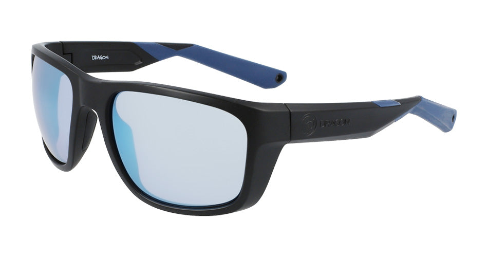 SHORE X - Matte Black H2O with Polarized Lumalens Super Blue Ionized Lens