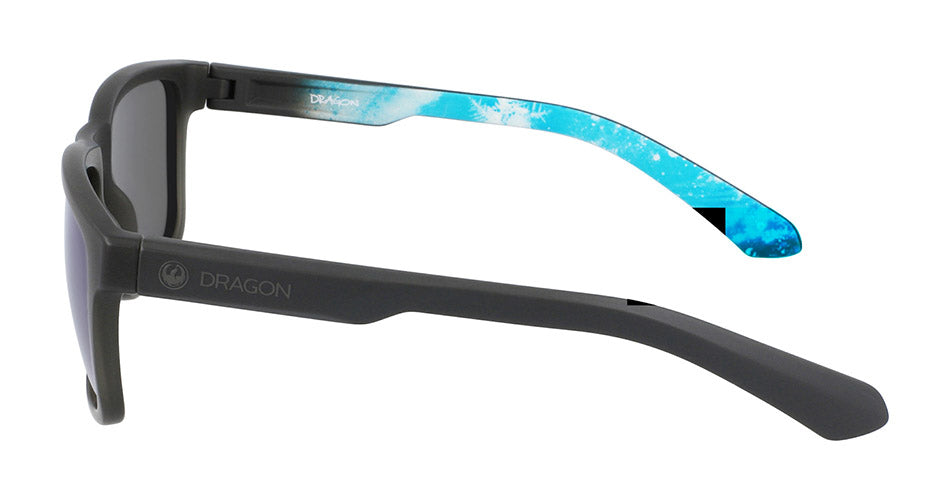 REED - Matte Grey/Permafrost with Lumalens Gun Blue Ionized Lens