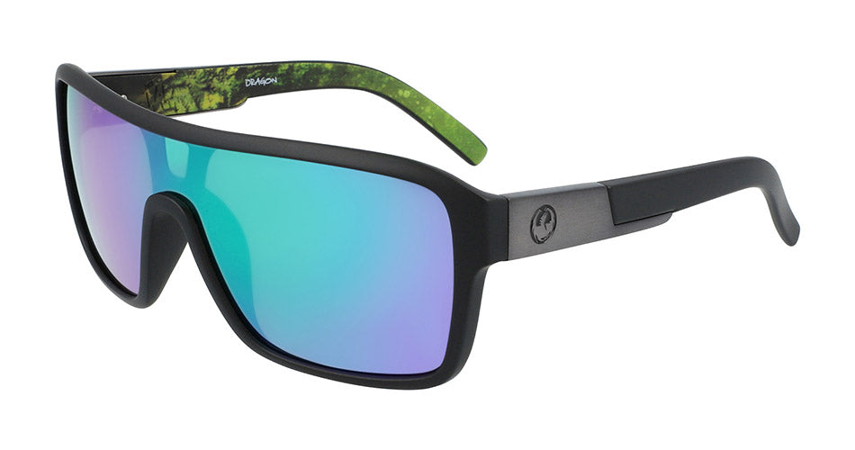REMIX - Matte Black/Terrafirma with Lumalens Green Ionized Lens