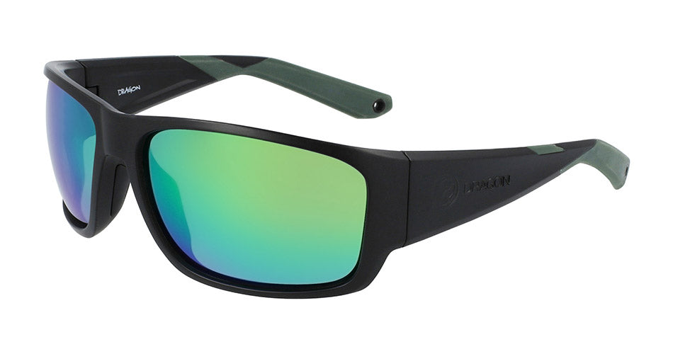 TIDAL X - Matte Black H2O with Polarized Lumalens Green Ionized Lens