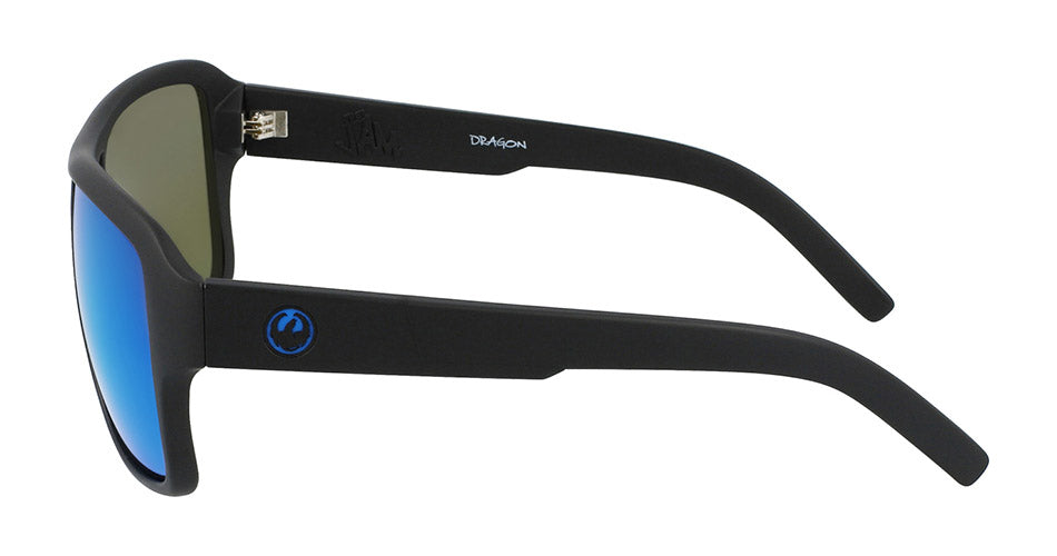 THE JAM SMALL - Matte Black H2O with Polarized Lumalens Blue Ionized Lens