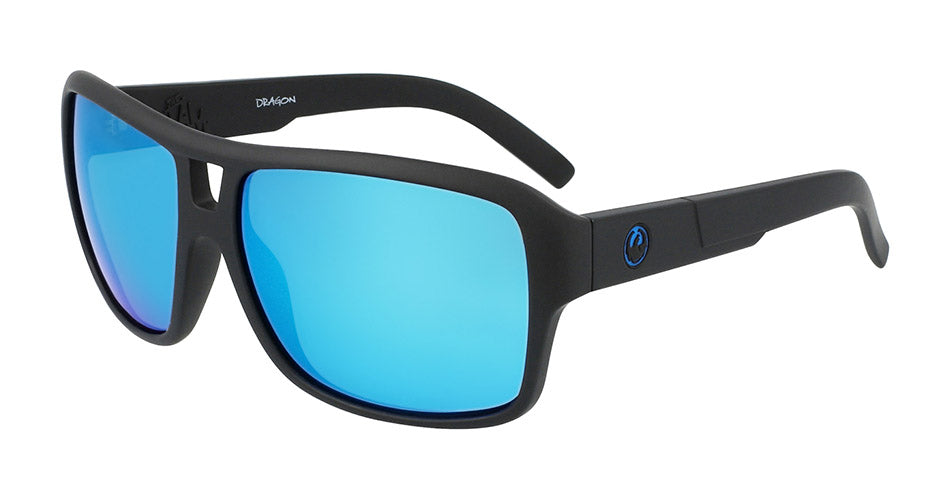 THE JAM SMALL - Matte Black H2O with Polarized Lumalens Blue Ionized Lens