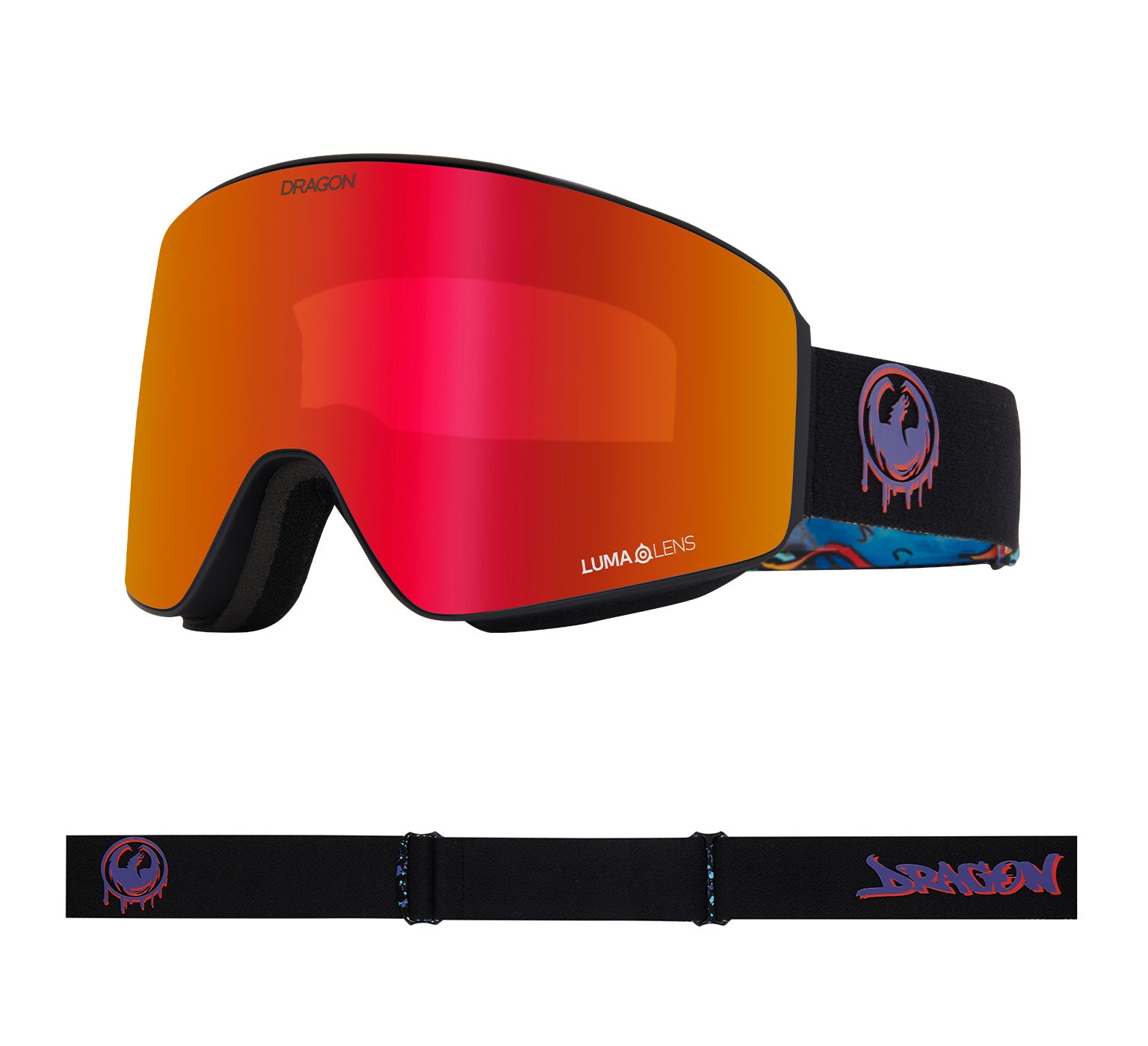 DRAGON PXV FACTION / LLJ.RED JAPANFIT PXV Dragon Goggles : com: Sports