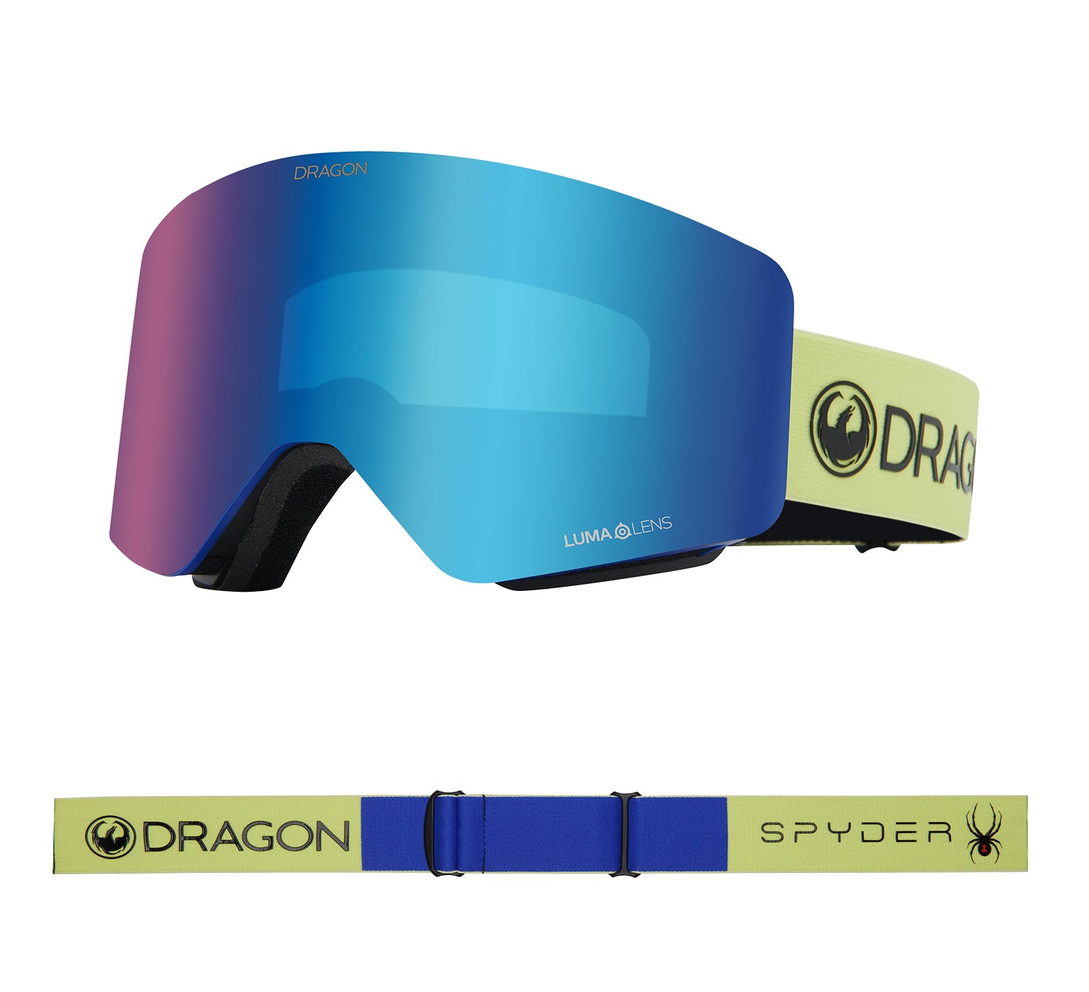 R1 OTG - Electric Blue Spyder Collab with Lumalens Blue Ionized & Lumalens Amber Lens