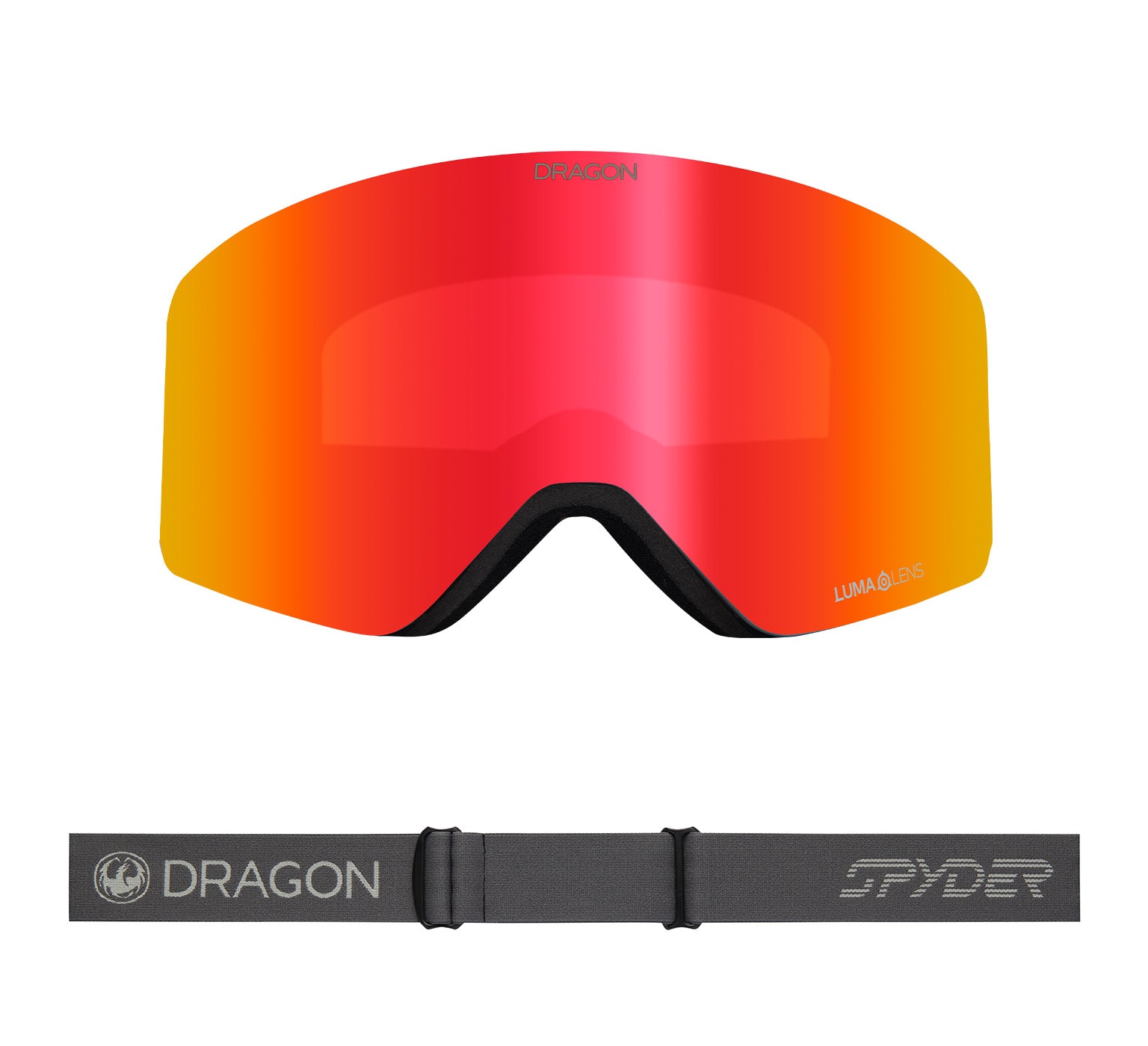 R1 OTG - Polar Grey Spyder Collab with Lumalens Red Ionized & Lumalens Light Rose Lens