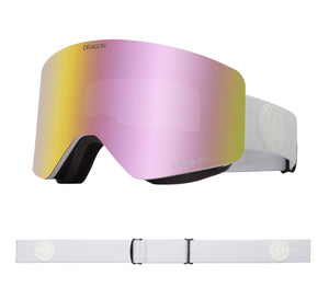 R1 OTG - Whiteout with Lumalens Pink Ionized & Lumalens Dark Smoke Lens
