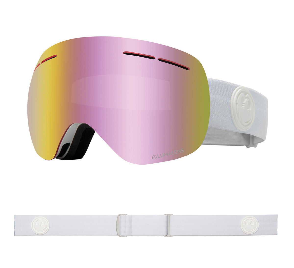 X1s - Whiteout with Lumalens Pink Ionized &amp; Lumalens Dark Smoke Lens