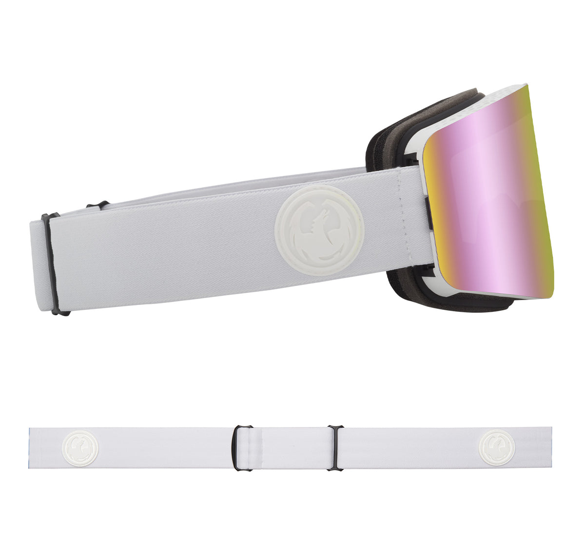 R1 OTG - Whiteout with Lumalens Pink Ionized & Lumalens Dark Smoke Lens