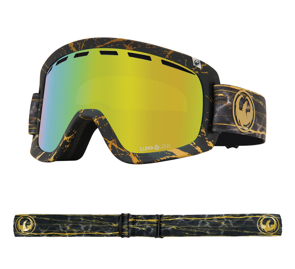 D1 OTG - 14 Karat with Lumalens Gold Ionized &amp; Lumalens Amber Lens