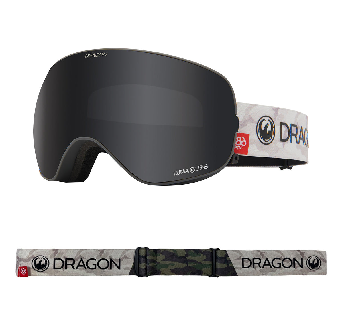 X2s - 686 Camo with Lumalens Dark Smoke &amp; Lumalens Rose Lens