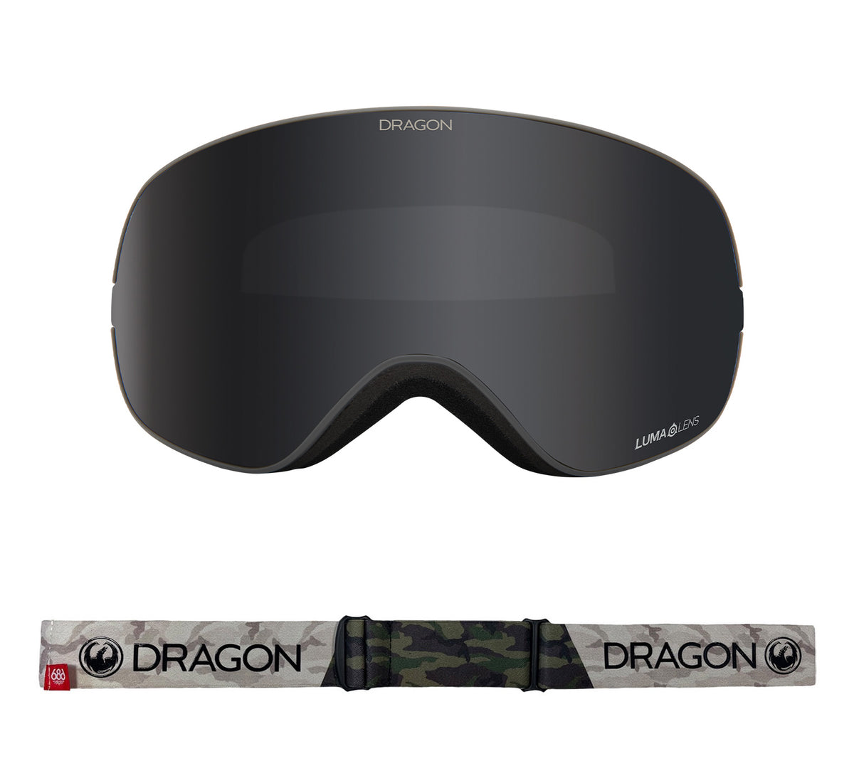 X2s - 686 Camo with Lumalens Dark Smoke & Lumalens Rose Lens