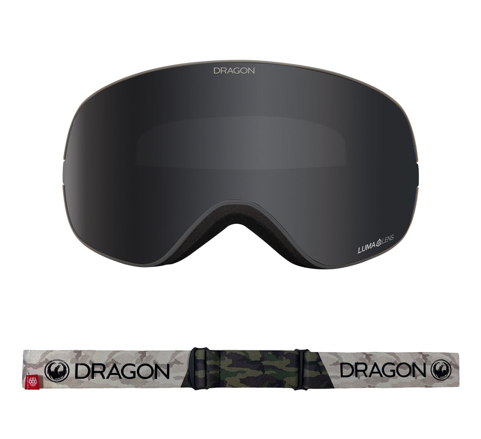 X2s - 686 Camo with Lumalens Dark Smoke & Lumalens Rose Lens