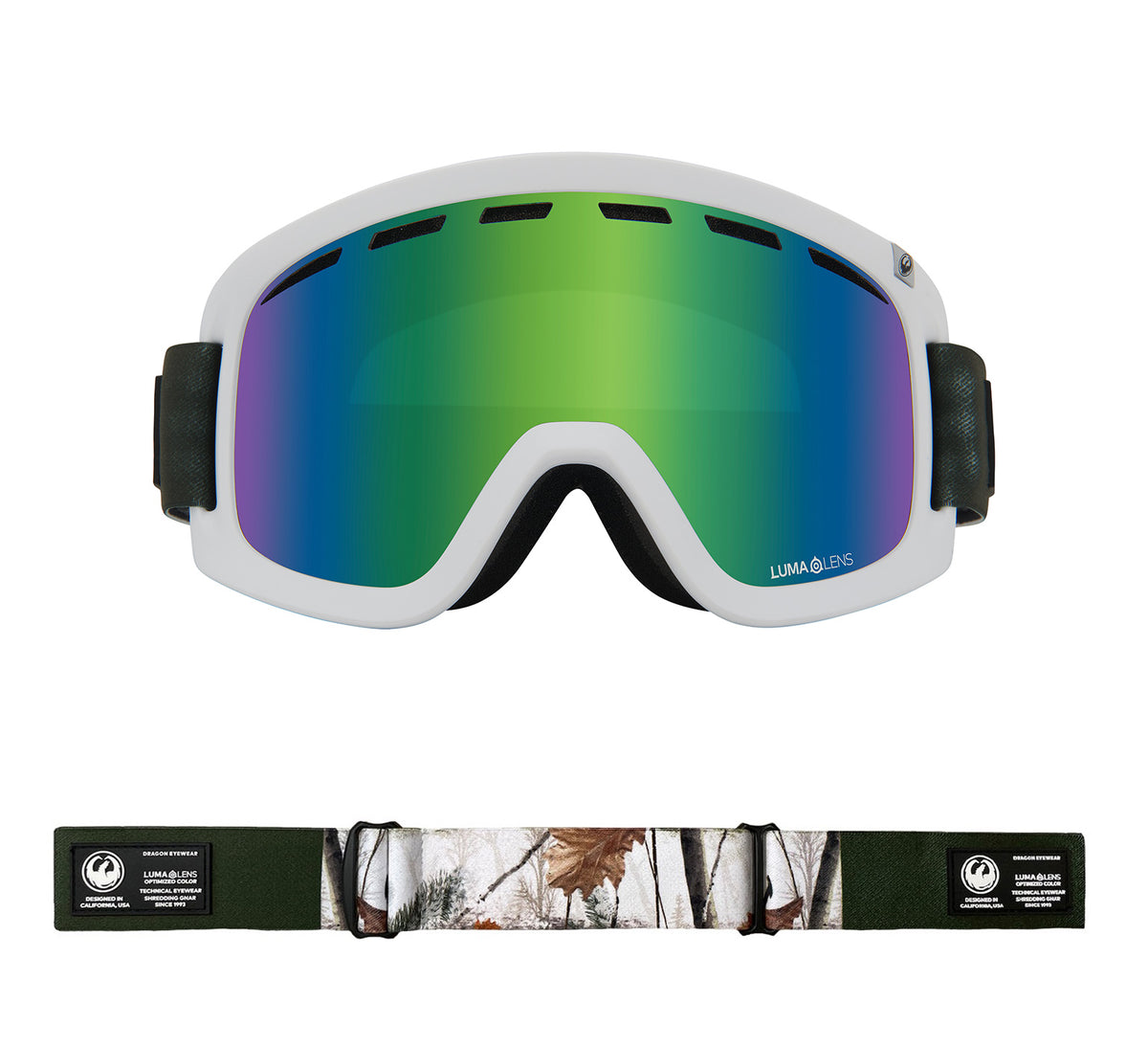 D1 OTG - Alpine Camo with Lumalens Green Ionized & Lumalens Amber Lens