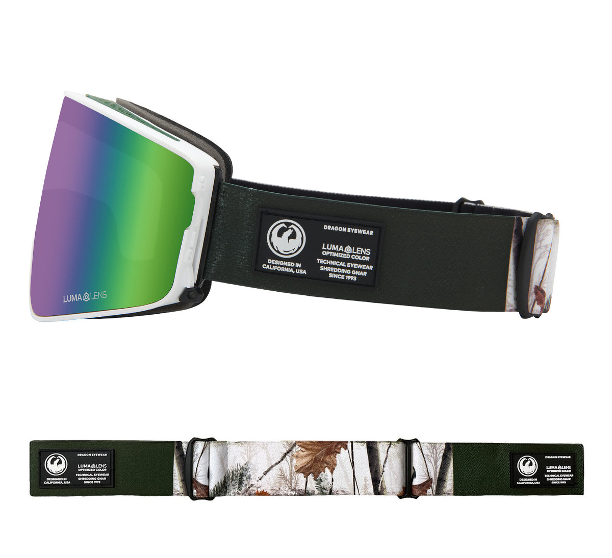 PXV2 - Alpine Camo with Lumalens Green Ionized & Lumalens Amber Lens