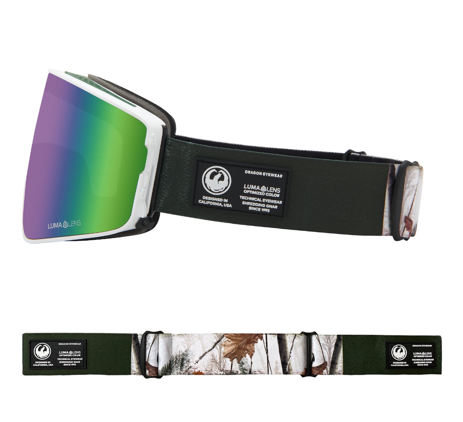 PXV2 - Alpine Camo with Lumalens Green Ionized & Lumalens Amber Lens