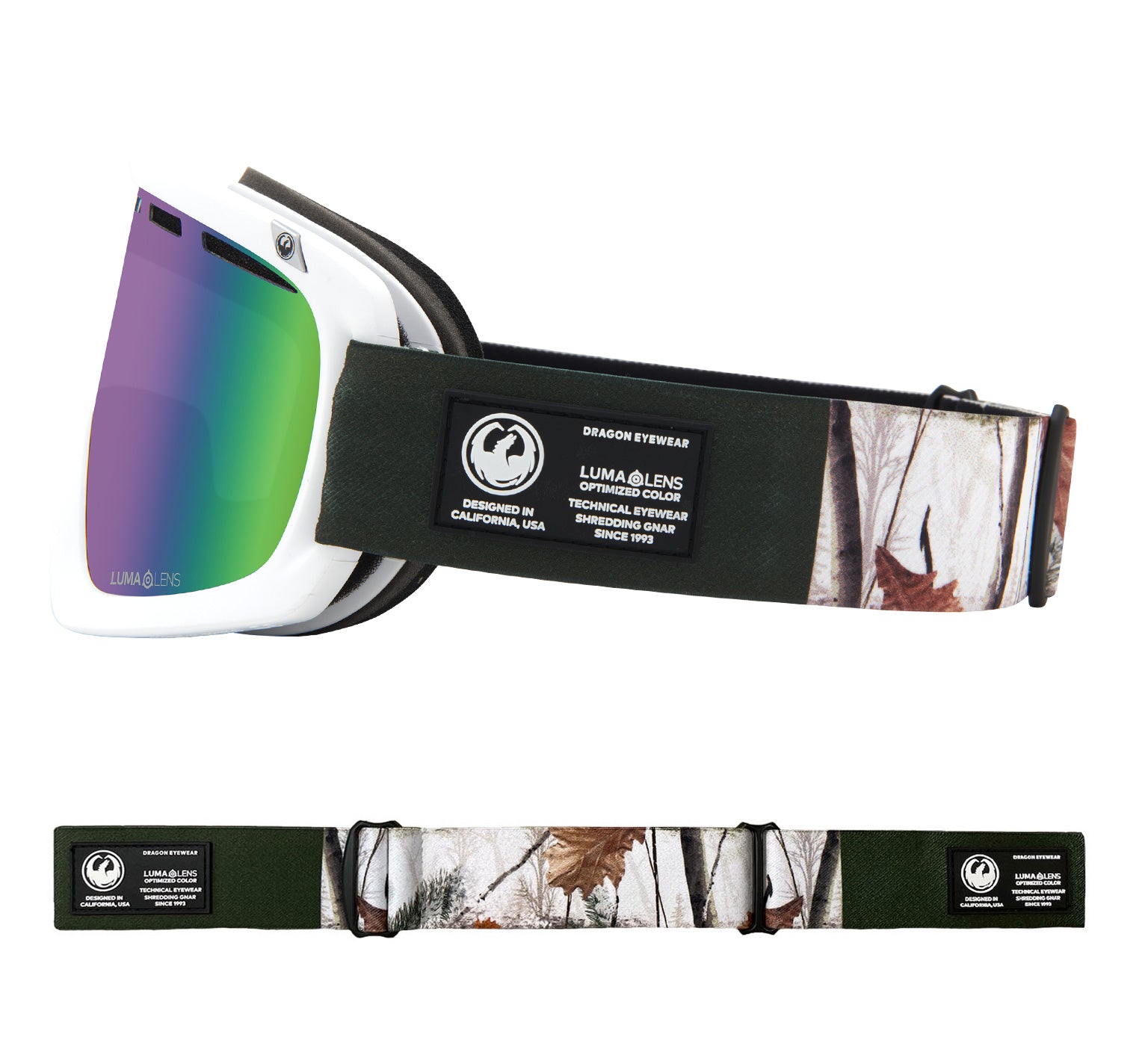 D1 OTG - Alpine Camo with Lumalens Green Ionized & Lumalens Amber Lens