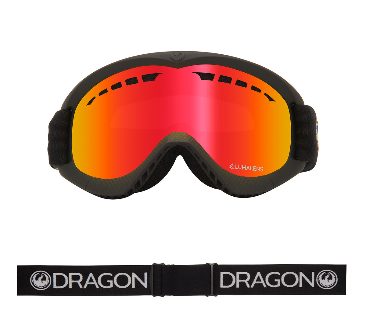 DXs - Black with Lumalens Red Ionized Lens