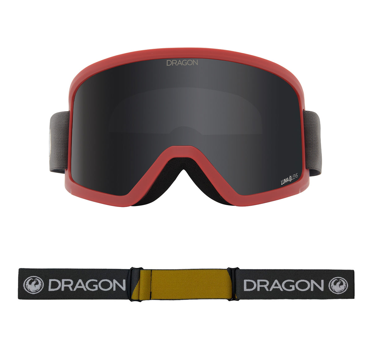 DX3 OTG - Block Red with Lumalens Dark Smoke Lens