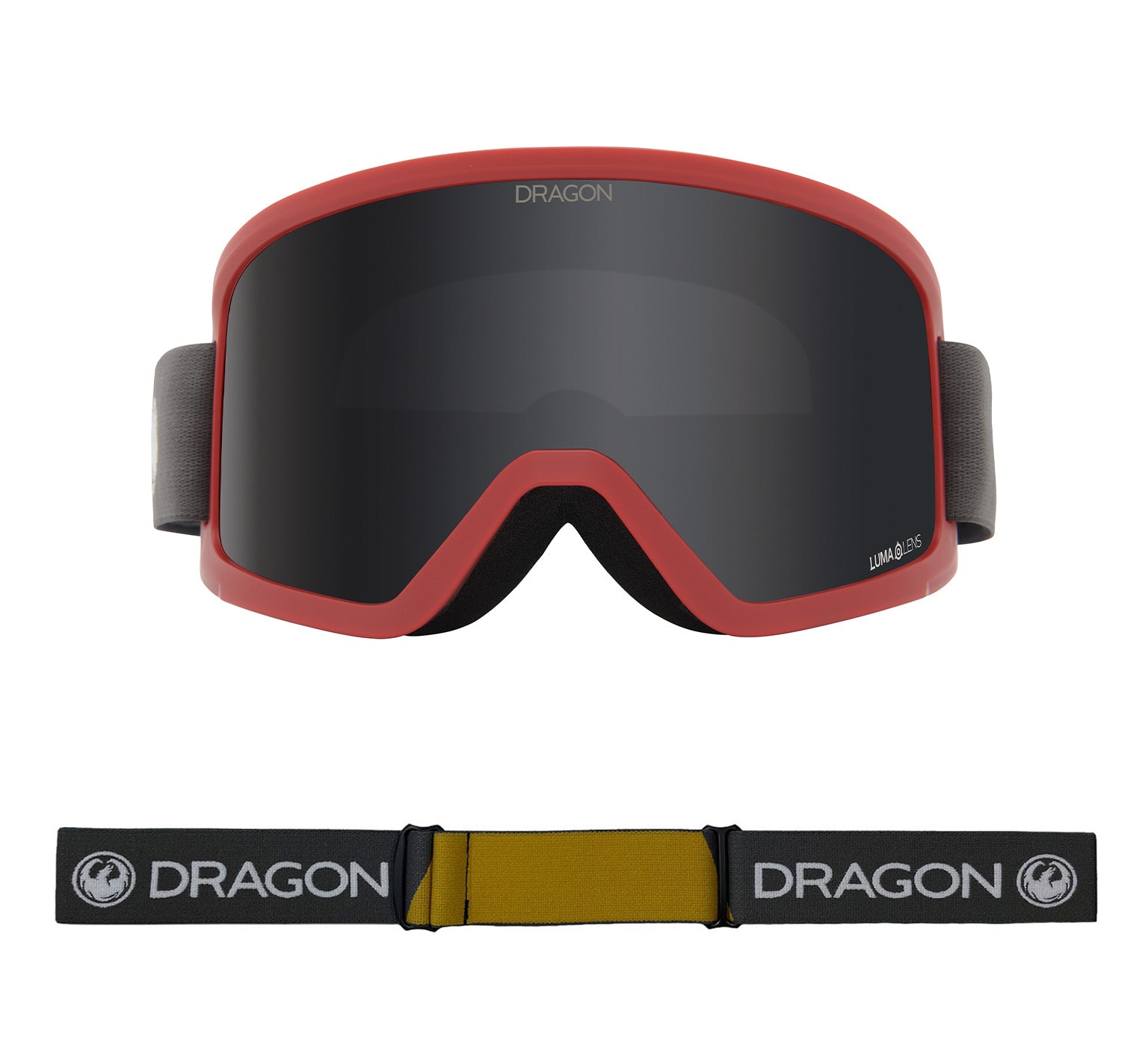 DX3 OTG - Block Red with Lumalens Dark Smoke Lens