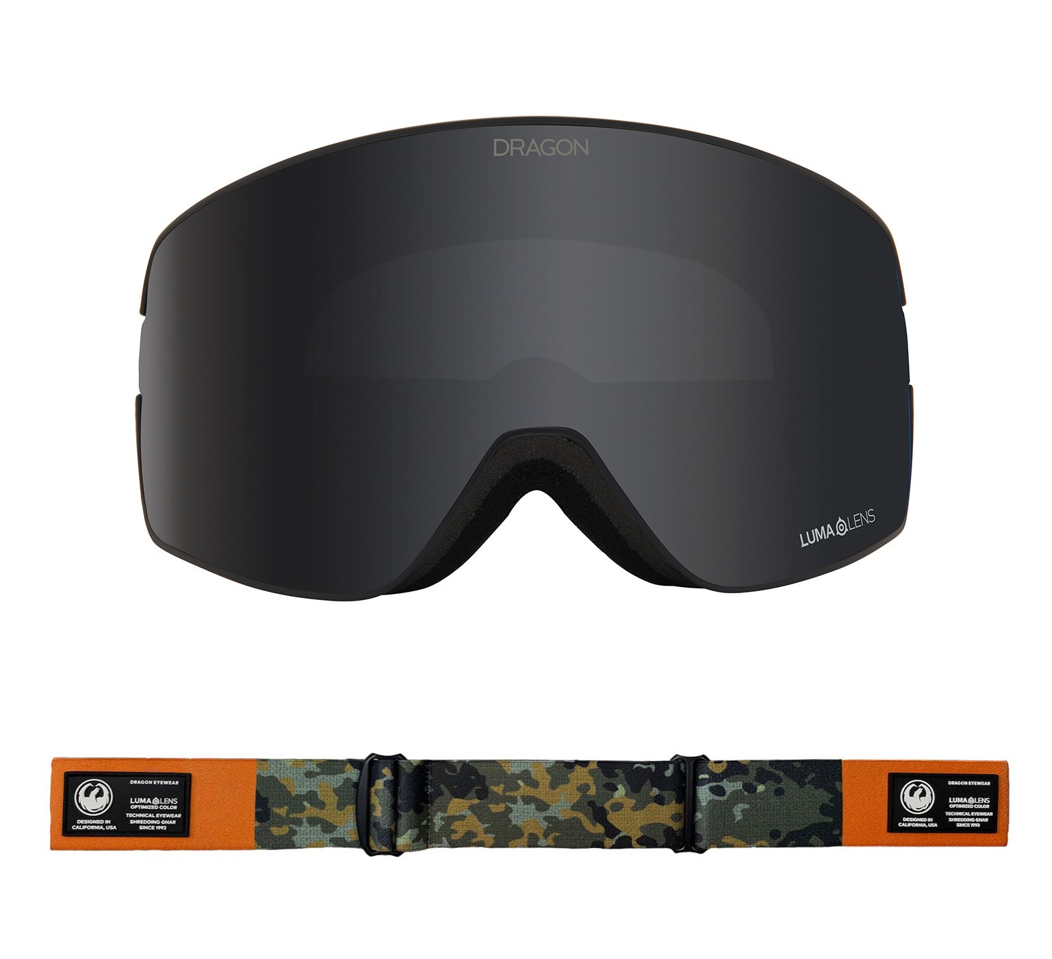 NFX2 - Bush Camo with Lumalens Dark Smoke & Lumalens Amber Lens