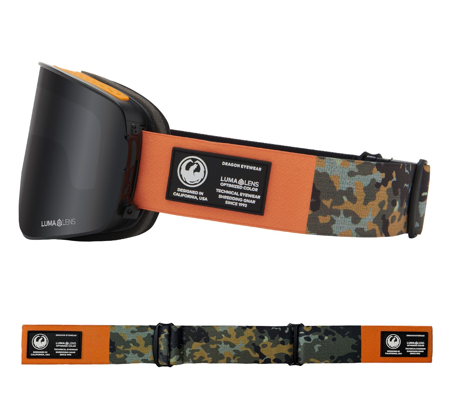 NFX2 - Bush Camo with Lumalens Dark Smoke & Lumalens Amber Lens