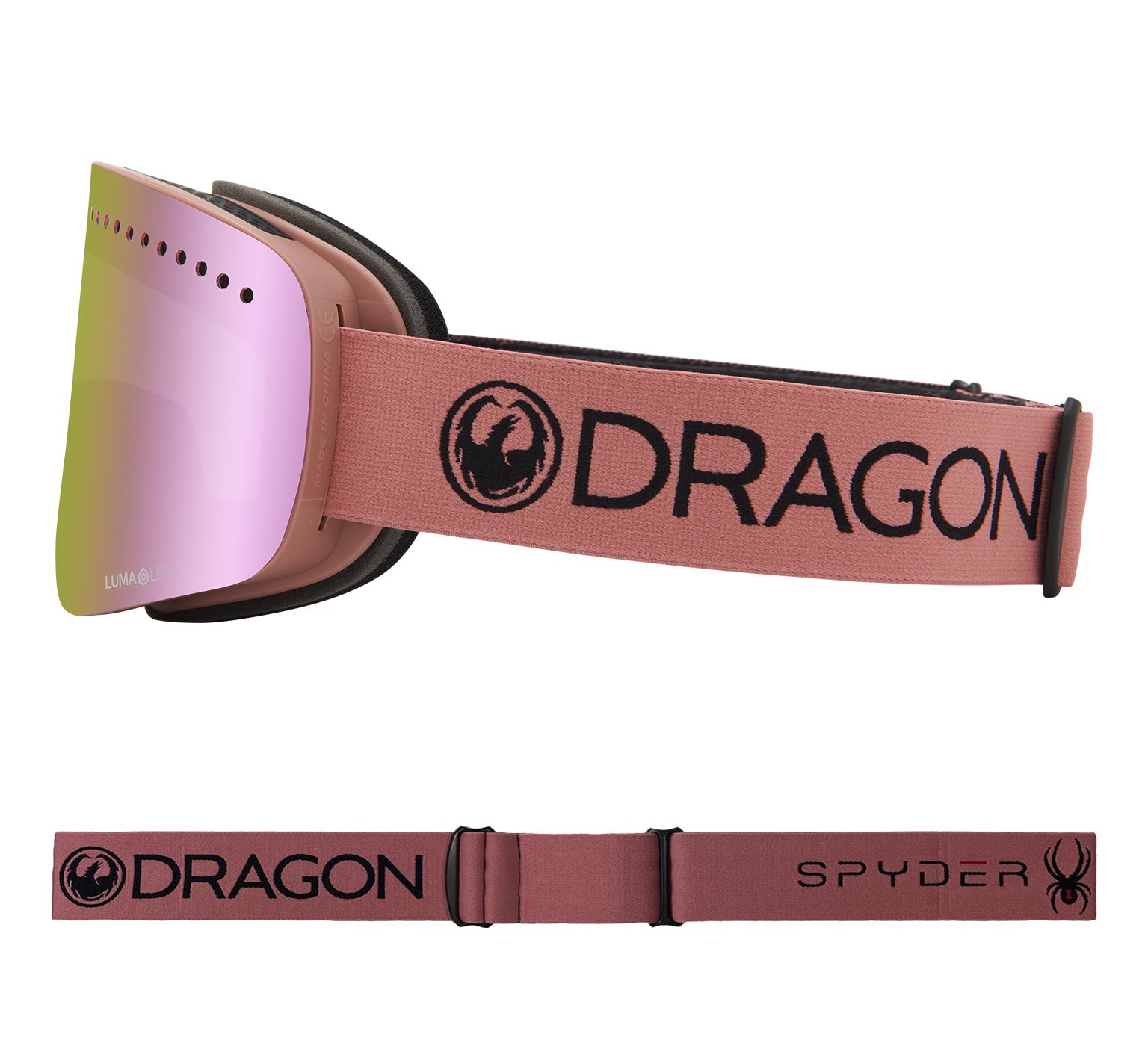 NFX - Dusty Rose Spyder Collab with Lumalens Pink Ionized & Lumalens Dark Smoke Lens