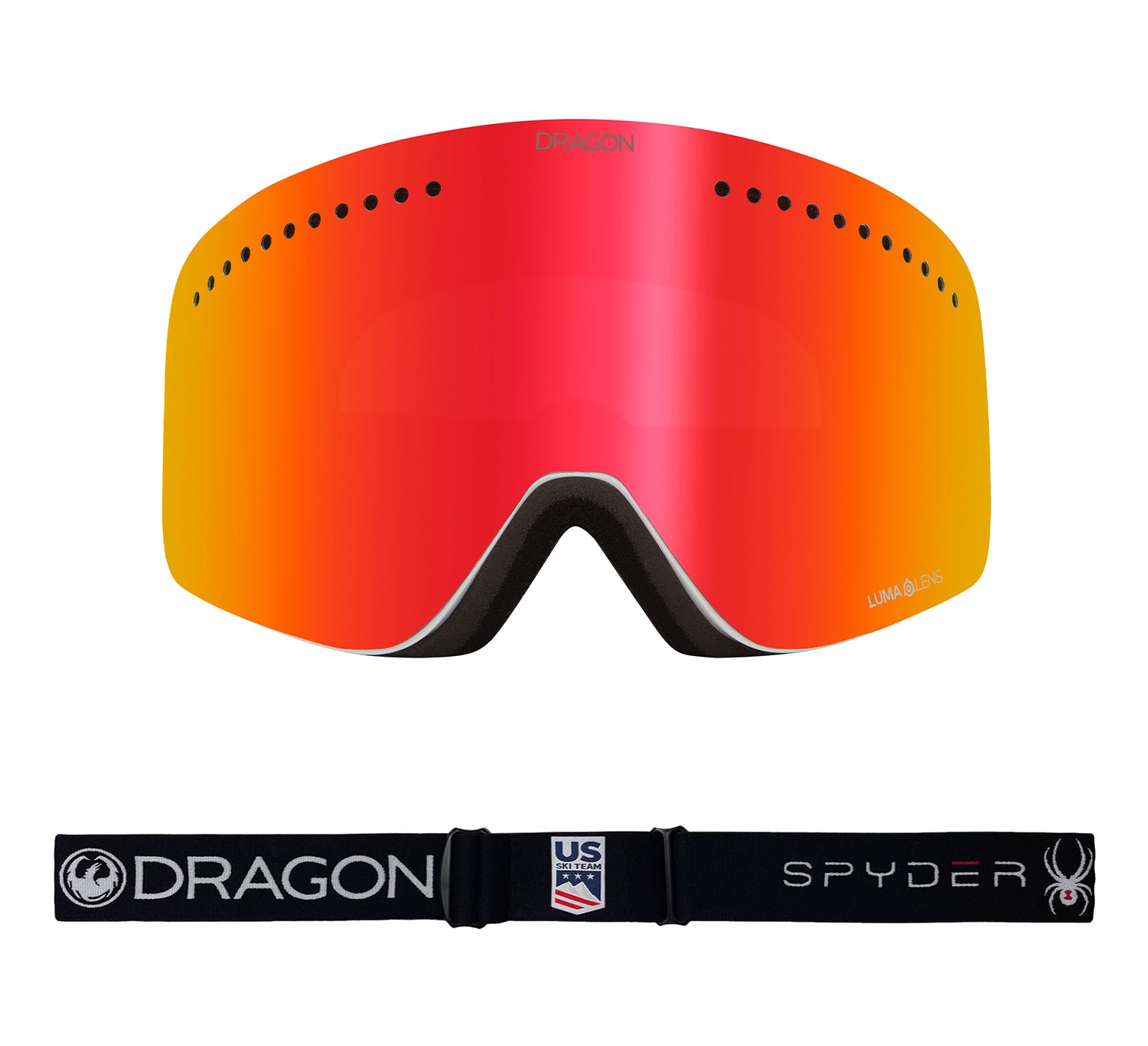 NFX - Ebony Spyder Collab with Lumalens Red Ionized & Lumalens Light Rose Lens