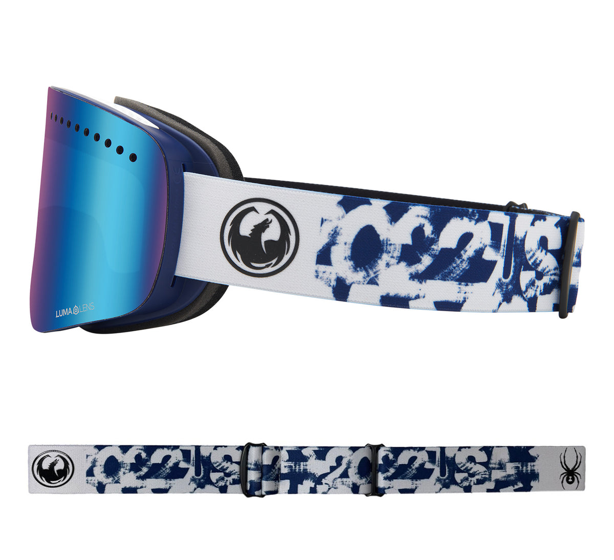 NFX - Eric Haze Spyder Collab with Lumalens Blue Ionized & Lumalens Light Rose Lens