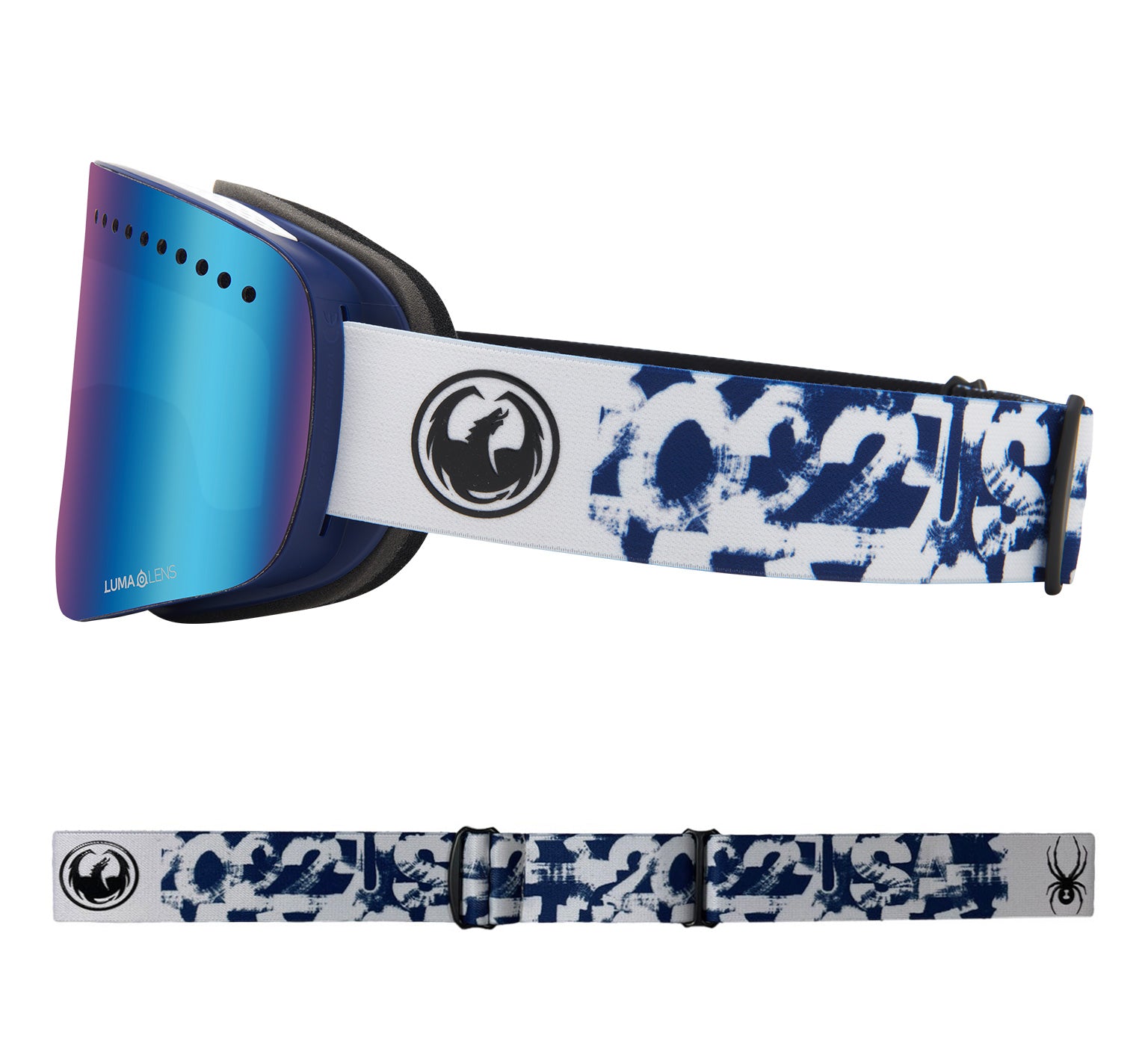 NFX - Eric Haze Spyder Collab with Lumalens Blue Ionized & Lumalens Light Rose Lens