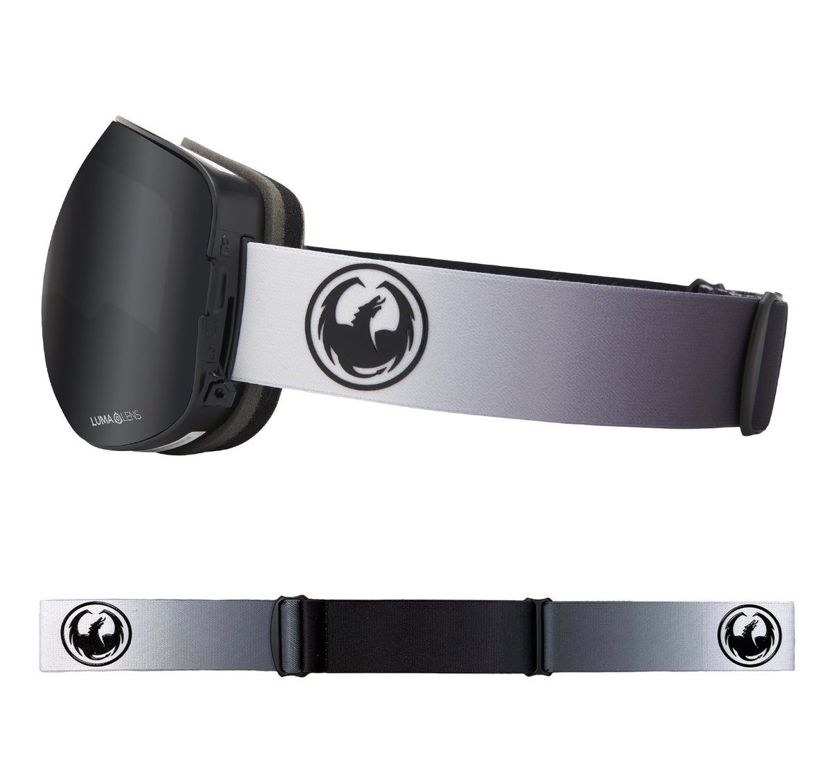 X2 - Fade Black with Lumalens Dark Smoke & Lumalens Flash Blue Lens