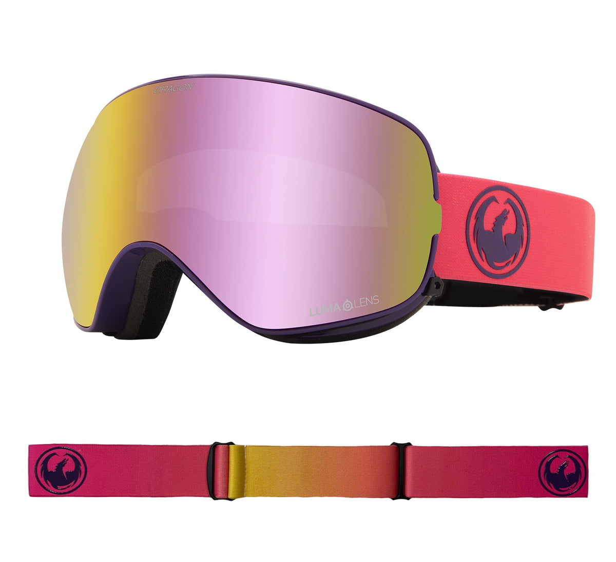 X2s - Fade Pink with Lumalens Pink Ionized &amp; Lumalens Rose Lens