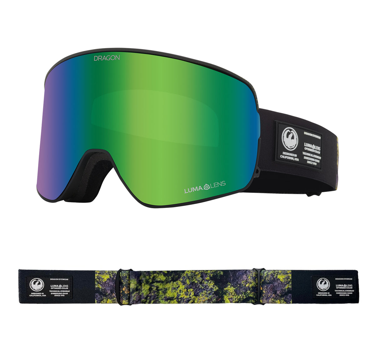 NFX2 - Lichen with Lumalens Green Ionized &amp; Lumalens Amber Lens