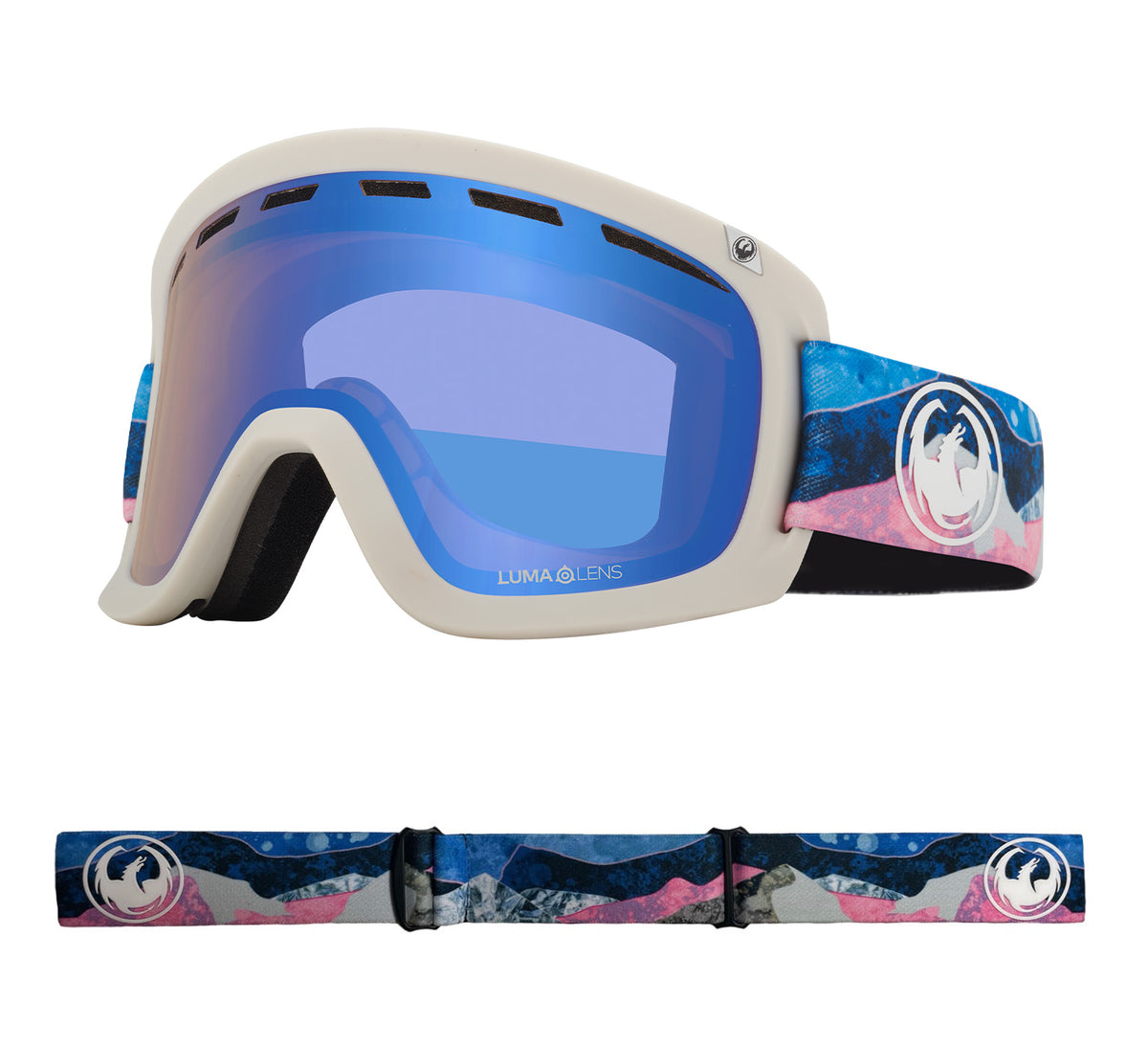 D1 OTG - Mountain Bliss with Lumalens Flash Blue &amp; Lumalens Dark Smoke Lens