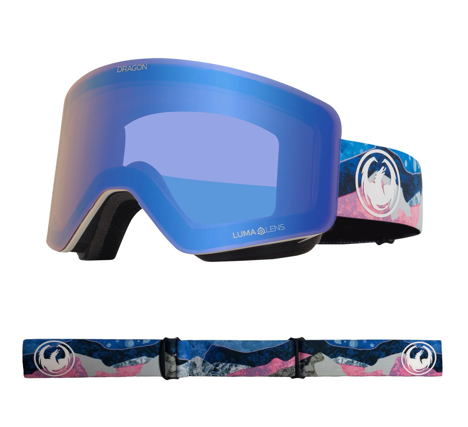 R1 OTG - Mountain Bliss with Lumalens Flash Blue & Lumalens Dark Smoke Lens