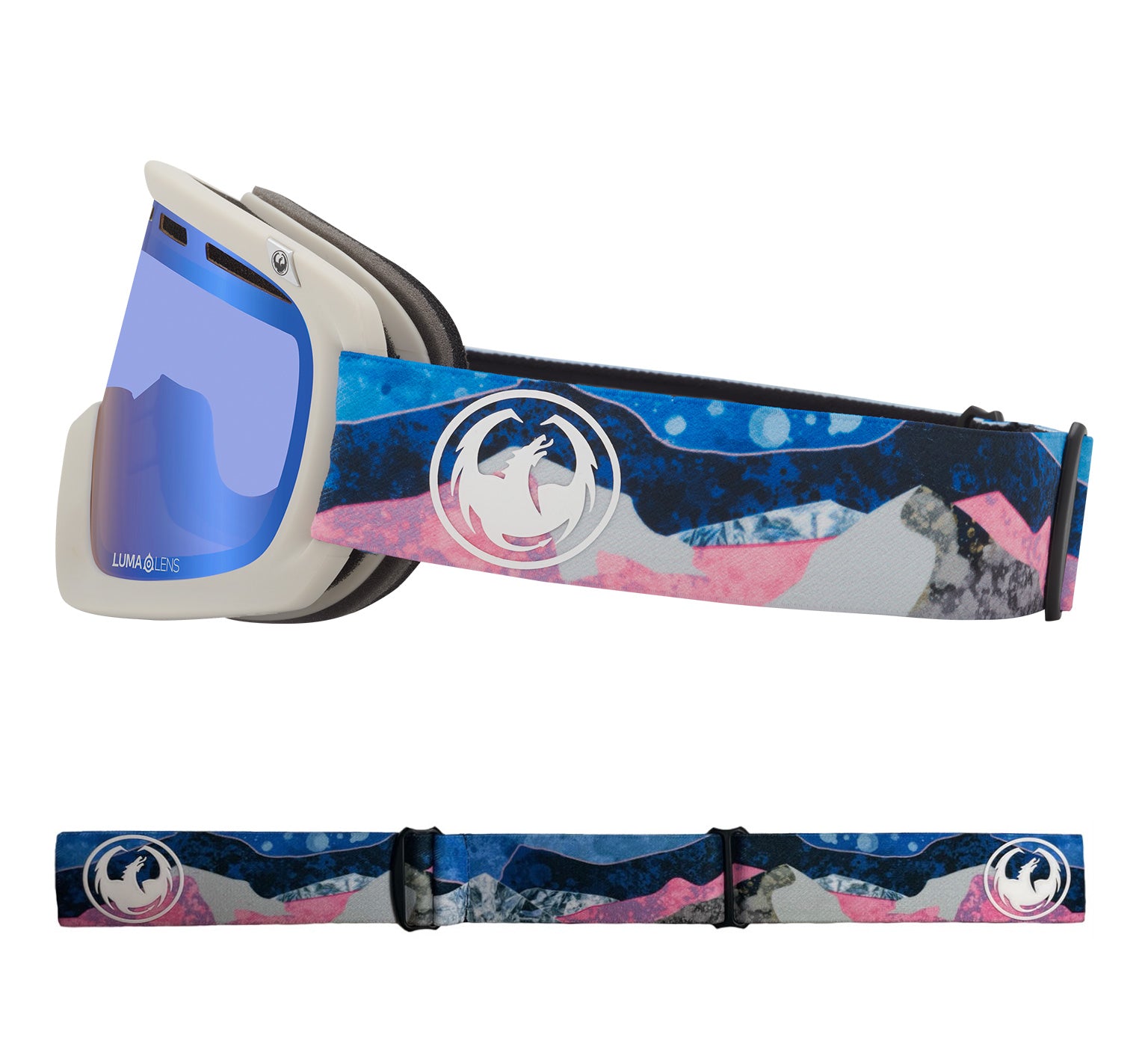 D1 OTG - Mountain Bliss with Lumalens Flash Blue & Lumalens Dark Smoke Lens