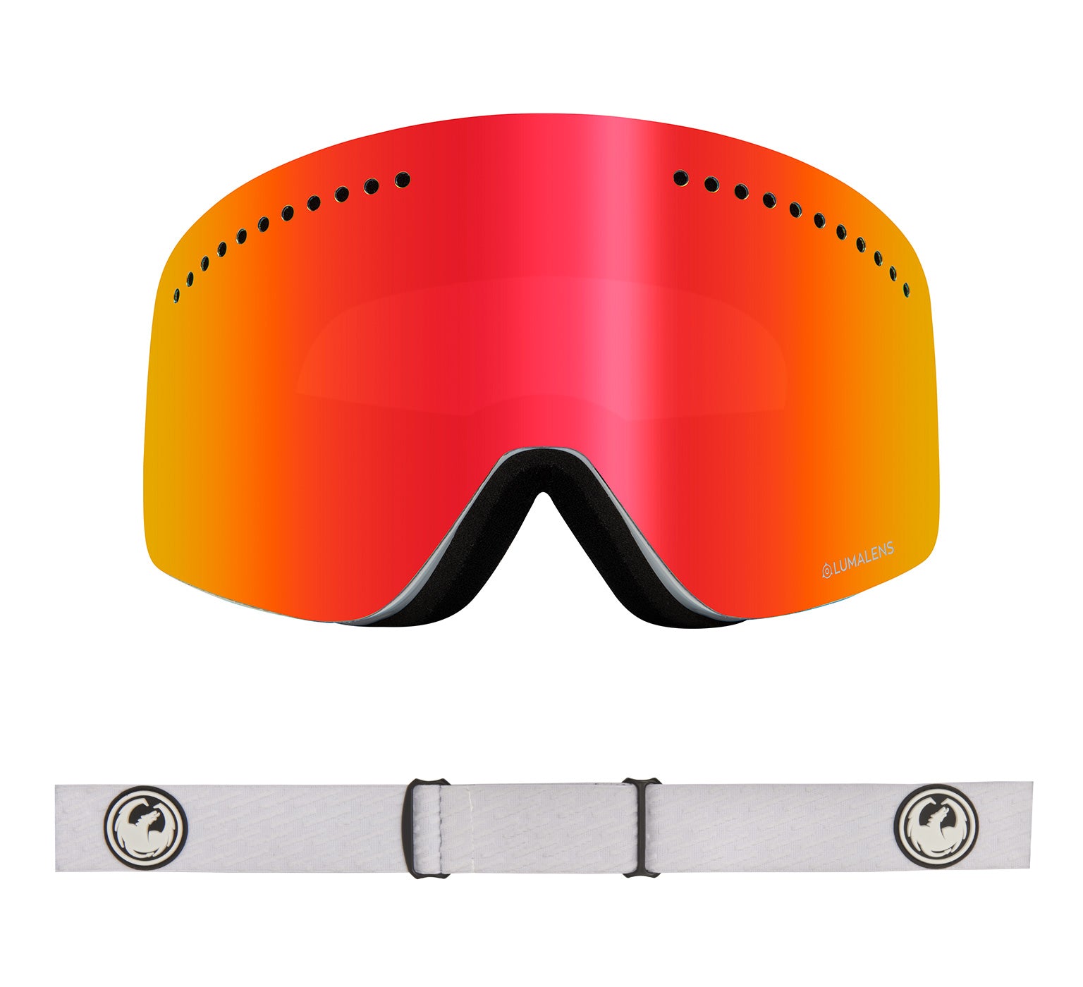 NFX - PK White with Lumalens Red Ionized & Lumalens Pink Ionized Lens